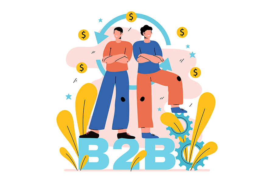B2B یک مدل رایج در کسب‌وکار محسوب می‌شود که ارائه محصول یا خدمات به‌جای اشخاص، با شرکت‌ها و سازمان‌های دیگر اتفاق می‌افتد