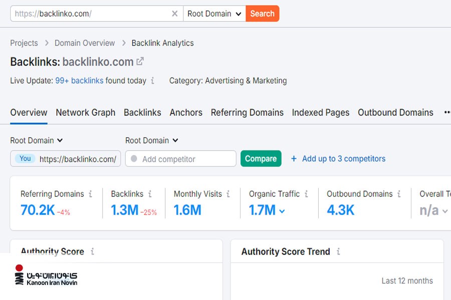 ابزار بررسی بک لینک