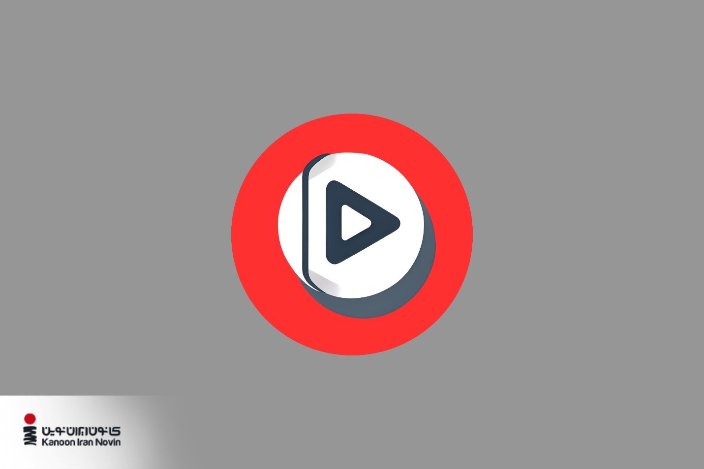 نماد محتواهای تصویری بر روی یک دایره قرمز